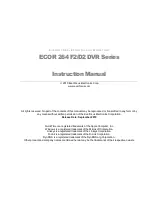 Preview for 2 page of EverFocus ECOR 264-4D2 User Manual