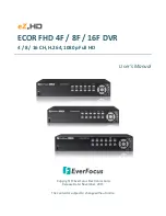 EverFocus ECOR FHD 16F User Manual preview