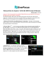 EverFocus ECOR4D Release Note preview