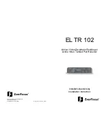 Предварительный просмотр 1 страницы EverFocus EL TR 102 Installation Instruction