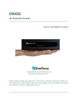 Предварительный просмотр 1 страницы EverFocus EMX32 Quick Installation Manual