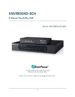 EverFocus ENVR8304D-8CH Quick Installation Manual preview