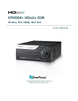 Предварительный просмотр 1 страницы EverFocus EPHD04+ HDcctv User Manual