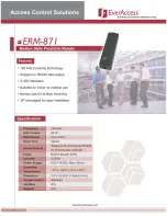 EverFocus ERM-871 Specifications предпросмотр