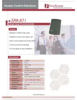 EverFocus ERR-871 Specifications предпросмотр