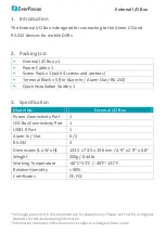 EverFocus External I/O Box Quick Start Manual preview