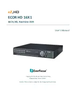 EverFocus eZ.HD ECOR HD 16X1 User Manual предпросмотр