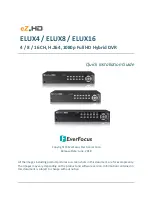 EverFocus eZ.HD ELUX16 Quick Installation Manual предпросмотр