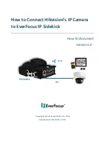 Предварительный просмотр 1 страницы EverFocus IP Sidekick How-To Document