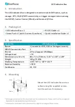 EverFocus LED Indicates Box Quick Start Manual предпросмотр