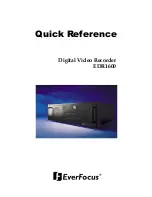 Preview for 1 page of EverFocus PowerPlex EDR1600 Quick Reference