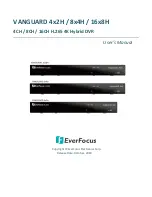 Preview for 1 page of EverFocus VANGUARD 16x8H User Manual