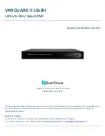 Preview for 1 page of EverFocus VANGUARD II 16x8H Quick Installation Manual