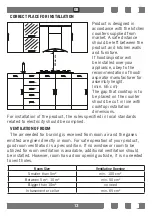 Preview for 13 page of Everglades EVFH820 User Manual