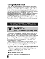 Preview for 2 page of Evergreen Holecutting System II Operating And Maintenance Manual