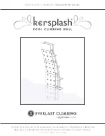 EVERLAST CLIMBING KERSPLASH Installation Instructions Manual предпросмотр