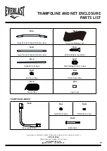 Предварительный просмотр 10 страницы Everlast 3.3M ADJUSTABLE TRAMPOLINE User Manual