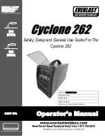 Everlast Cyclone 262 Use Manual предпросмотр