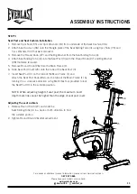 Предварительный просмотр 11 страницы Everlast FUSION EX BIKE User Manual