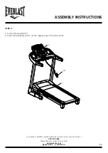 Предварительный просмотр 11 страницы Everlast Pacer Treadmill User Manual