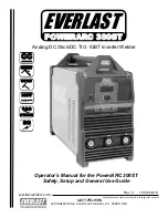 Предварительный просмотр 1 страницы Everlast POWERARC 300ST Operator'S Manual