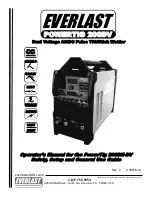 Everlast PowerTig 200DX-DV Operator'S Manual preview