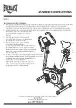 Предварительный просмотр 11 страницы Everlast RYDER EXERCISE BIKE User Manual