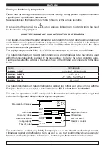 Preview for 2 page of Everlasting BAKING CAB FB 100 Use And Maintenance Manual