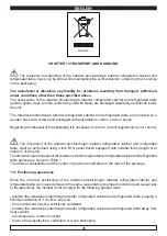 Preview for 39 page of Everlasting BAKING CAB FB 100 Use And Maintenance Manual