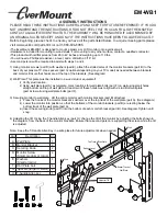 Предварительный просмотр 1 страницы Evermount EM-WB1 Assembly Instructions