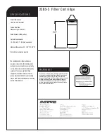 Предварительный просмотр 2 страницы Everpure 2CB5-S Replacement Cartridge EV9617-22 Specification Sheet