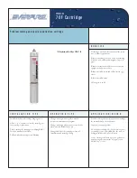 Предварительный просмотр 1 страницы Everpure 7OF Replacement Cartridge EV9607-03 Specification Sheet