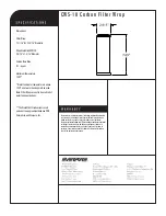 Preview for 2 page of Everpure Carbon Filter Wrap CWS-10 Specification Sheet