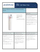 Everpure CB20-124E Specification Sheet preview