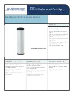 Everpure CG5-10 Replacement Cartridge DEV9108-15 Specification Sheet preview