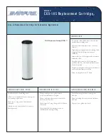 Everpure CG5-10S Replacement Cartridge DEV9108-17 Specification Sheet preview