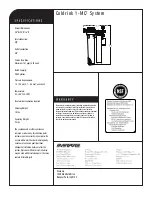 Preview for 2 page of Everpure Coldrink 1-MC2 System EV9328-01 Specification Sheet