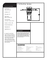 Предварительный просмотр 2 страницы Everpure E-10 Prefilter System EV9795-80 Specification Sheet