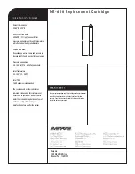 Предварительный просмотр 2 страницы Everpure EV9627-13 Specification Sheet