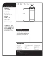 Preview for 2 page of Everpure Filter Cartridge 2CB-GW Specification Sheet