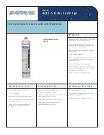 Предварительный просмотр 1 страницы Everpure Filter Cartridge 4CB5-S Specification Sheet