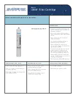 Everpure Filter Cartridge i20002 Specification Sheet preview