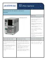 Everpure Helia Water Appliance EV9318-50 Specification Sheet preview