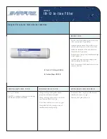 Everpure IN-12 EV9100-07 Specification Sheet preview