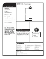 Предварительный просмотр 2 страницы Everpure Kleensteam CT EV9617-11 Specification Sheet