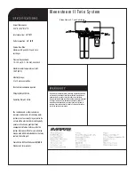 Preview for 2 page of Everpure Kleensteam II Twin System EV9797-22 Specification Sheet