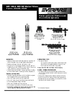 Everpure MD-HE Water Filters 255349 Specification Sheet предпросмотр