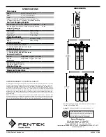 Предварительный просмотр 2 страницы Everpure MD-HE Water Filters 255349 Specification Sheet