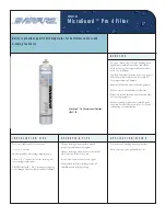 Everpure MicroGuard Pro 4 Filter EV9637-02 Specification Sheet предпросмотр