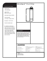 Preview for 2 page of Everpure MicroGuard Pro 4 Filter EV9637-02 Specification Sheet